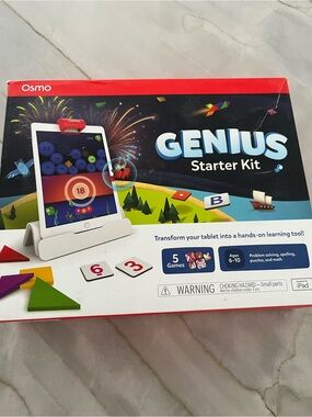 Osmo Genius Starter Kit and Monster ad on game for iPad - White